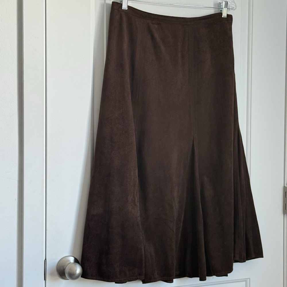 Faux Suede Skirt Pirate Cabin Woodland Fairy Women's L Western